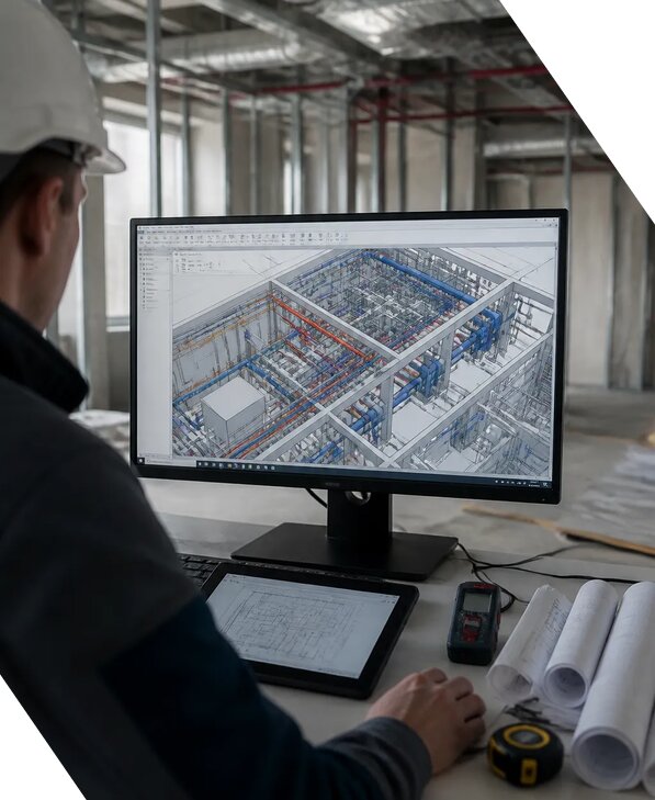 Создание BIM модели инженерных сетей для объектов в Владивостоке